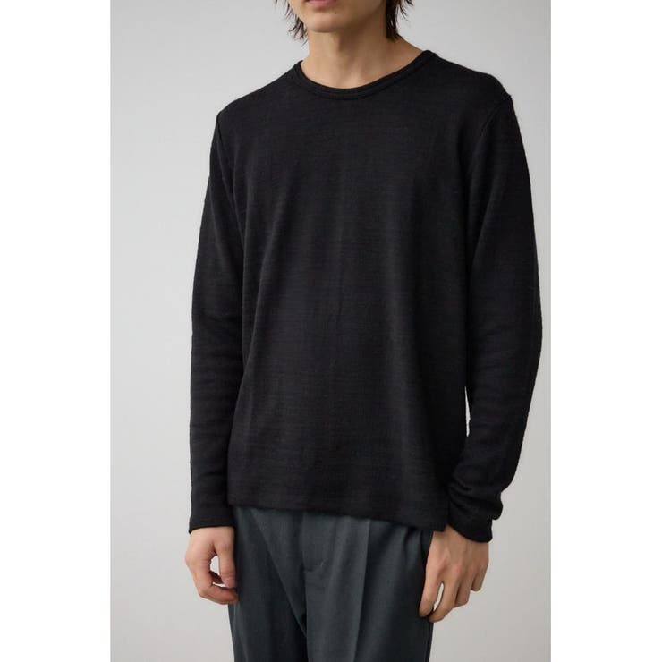 BLK | 起毛スラブ長袖トップス | AZUL BY MOUSSY