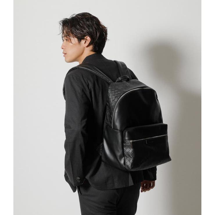 ECO LEATHER LARGEMESH BACKPACK