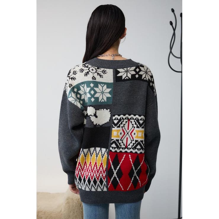 パッチワークカーディガン | AZUL BY MOUSSY | 詳細画像17 