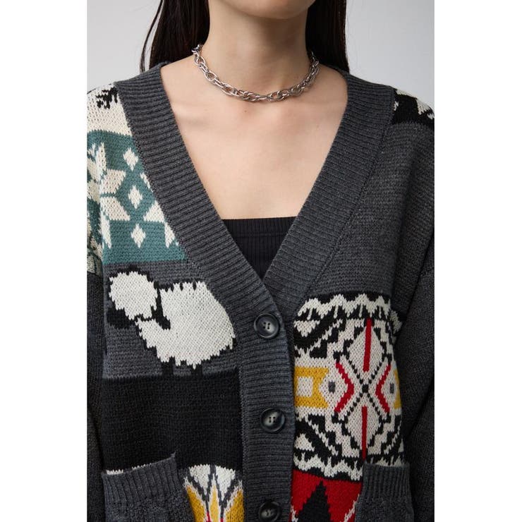 パッチワークカーディガン | AZUL BY MOUSSY | 詳細画像18 