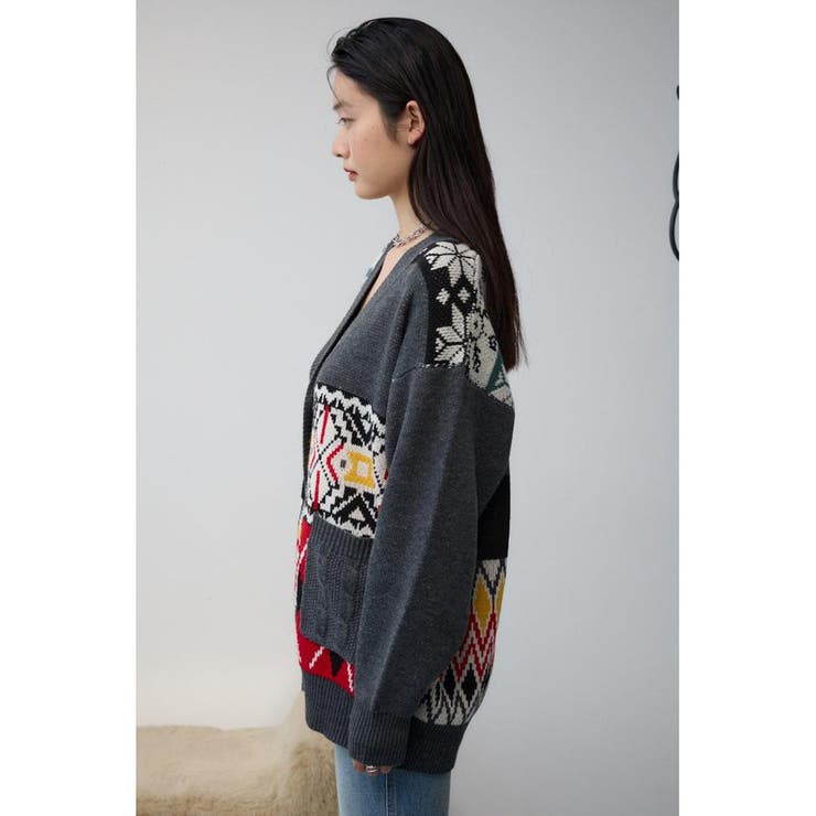 パッチワークカーディガン | AZUL BY MOUSSY | 詳細画像16 