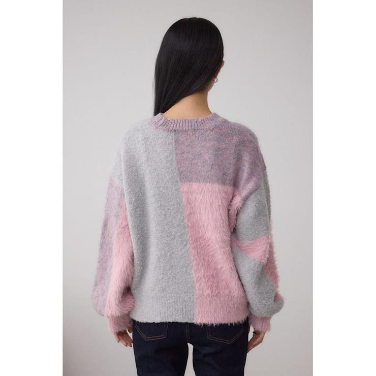 コンビネーションバイカラーニット | AZUL BY MOUSSY | 詳細画像31 