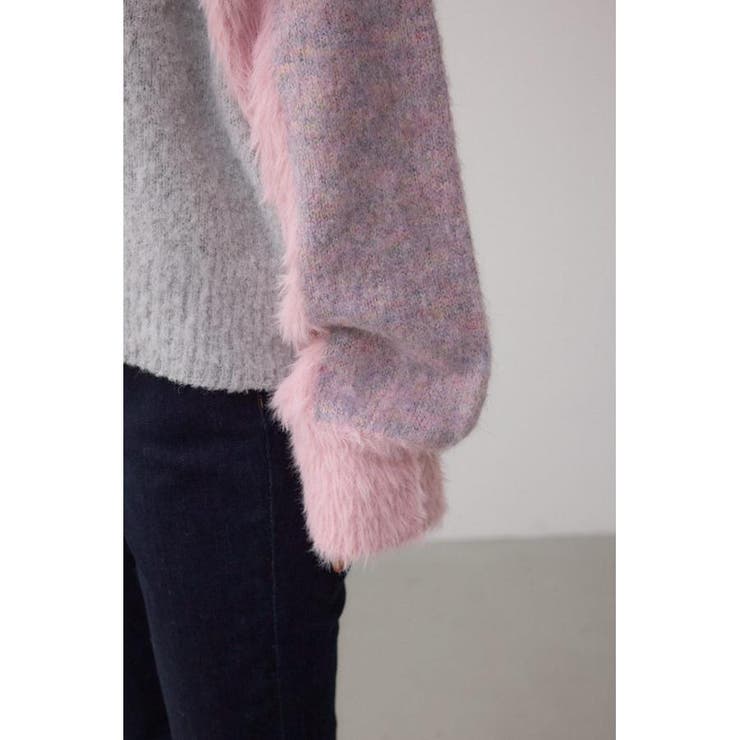 コンビネーションバイカラーニット | AZUL BY MOUSSY | 詳細画像34 