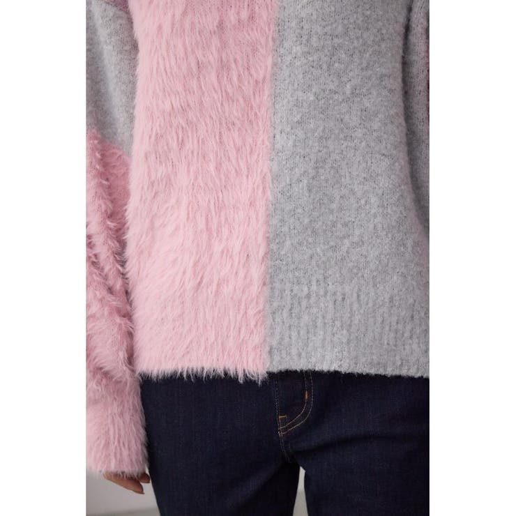 コンビネーションバイカラーニット | AZUL BY MOUSSY | 詳細画像35 