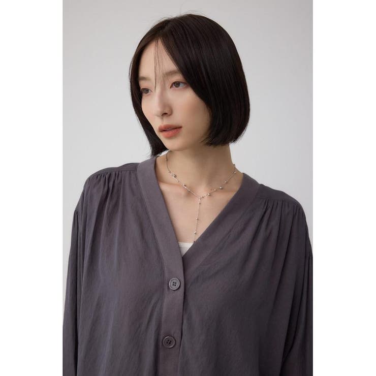 リブ付きシャツカーディガン | AZUL BY MOUSSY | 詳細画像22 