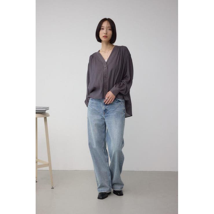 リブ付きシャツカーディガン | AZUL BY MOUSSY | 詳細画像24 