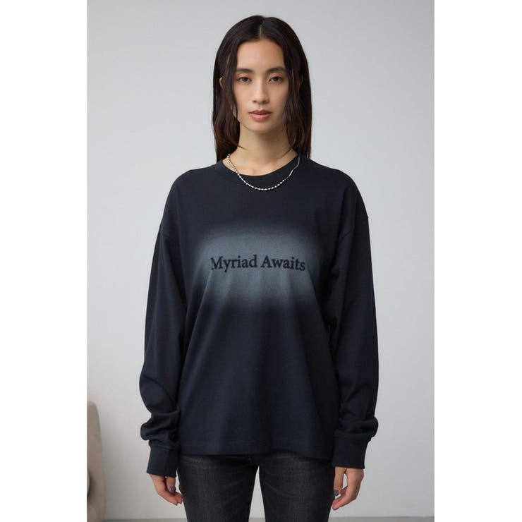 グラデーションロゴルーズロングTシャツ | AZUL BY MOUSSY | 詳細画像16 