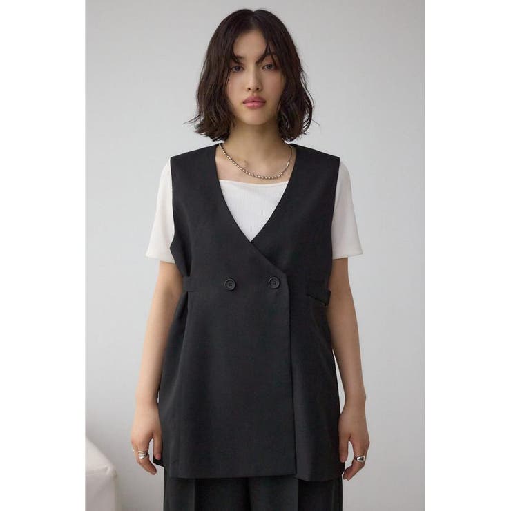 イージーケアリネンライクジレ | AZUL BY MOUSSY | 詳細画像6 