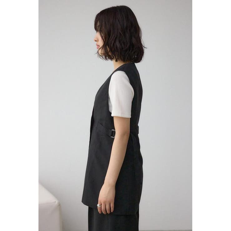 イージーケアリネンライクジレ | AZUL BY MOUSSY | 詳細画像7 