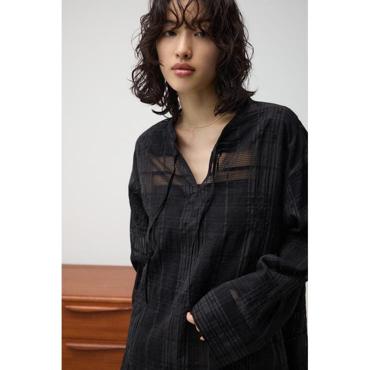 シアースキッパーブラウス | AZUL BY MOUSSY | 詳細画像12 