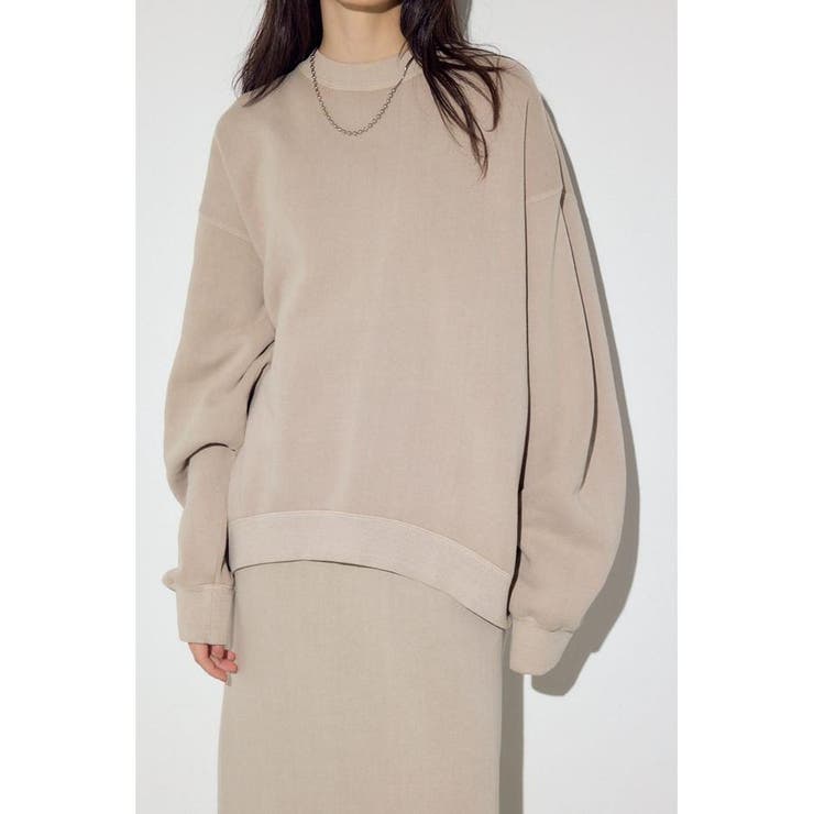 ピグメント起毛裏毛クルーネックトップス | AZUL BY MOUSSY | 詳細画像16 