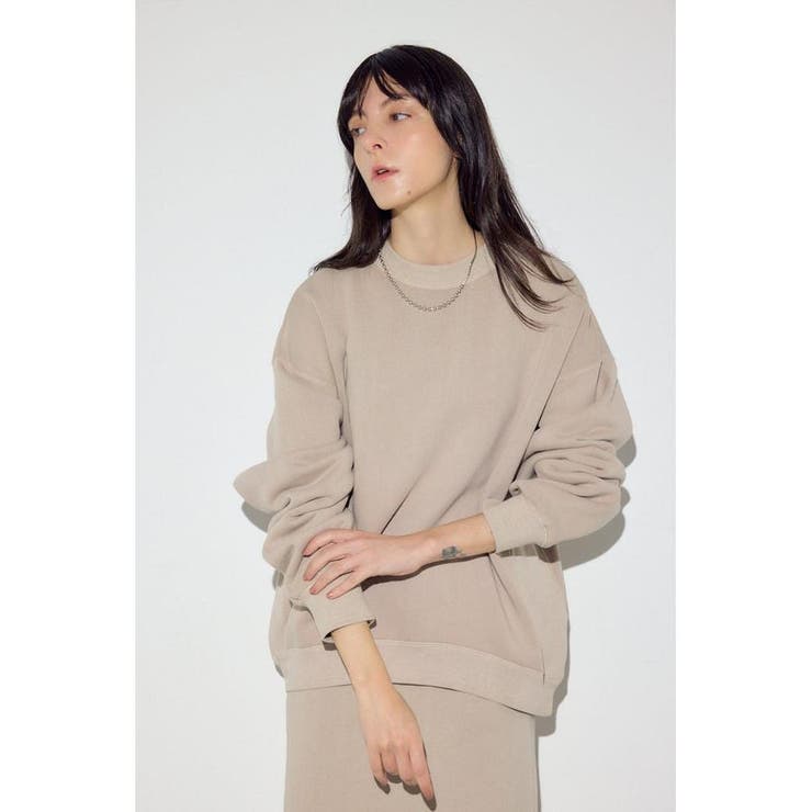ピグメント起毛裏毛クルーネックトップス | AZUL BY MOUSSY | 詳細画像17 