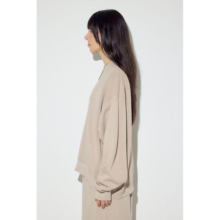 ピグメント起毛裏毛クルーネックトップス | AZUL BY MOUSSY | 詳細画像21 