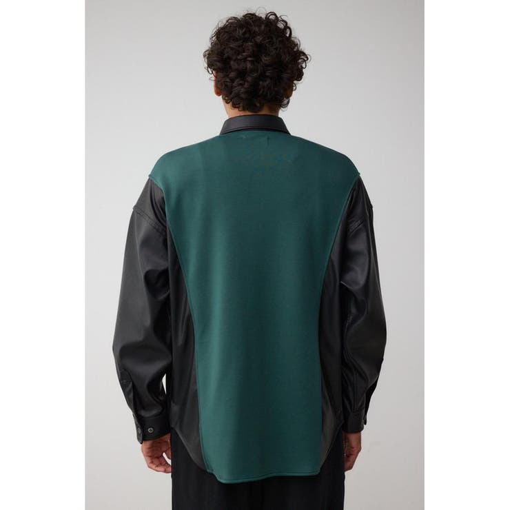 フェイクレザースウィッチングシャツ | AZUL BY MOUSSY | 詳細画像18 