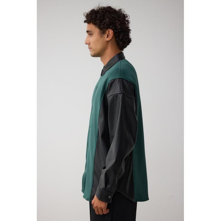 フェイクレザースウィッチングシャツ | AZUL BY MOUSSY | 詳細画像17 