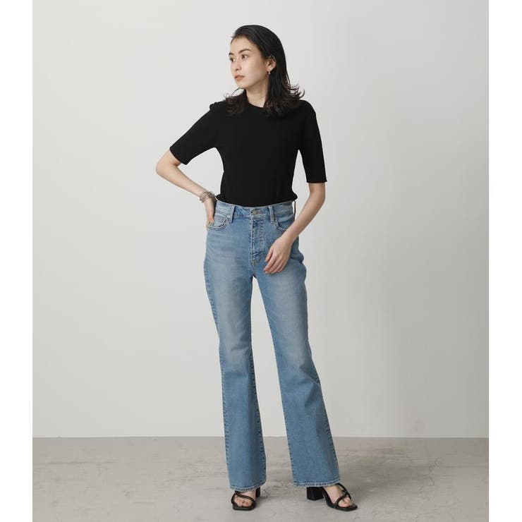 HIGH WAIST DENIM FLARE ２[品番：AZLW0018558]｜AZUL BY MOUSSY