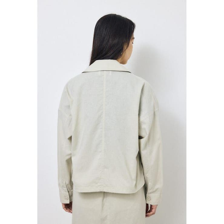 ソフトリネンステンカラーショートブルゾン | AZUL BY MOUSSY | 詳細画像13 