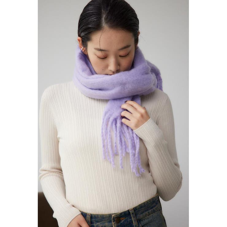 L/PUR1 | ナローフラッフィーストール | AZUL BY MOUSSY