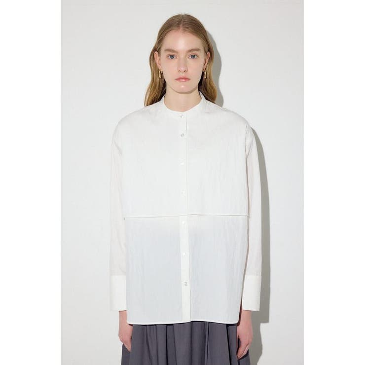 レイヤードバンドカラーシャツ | AZUL BY MOUSSY | 詳細画像4 