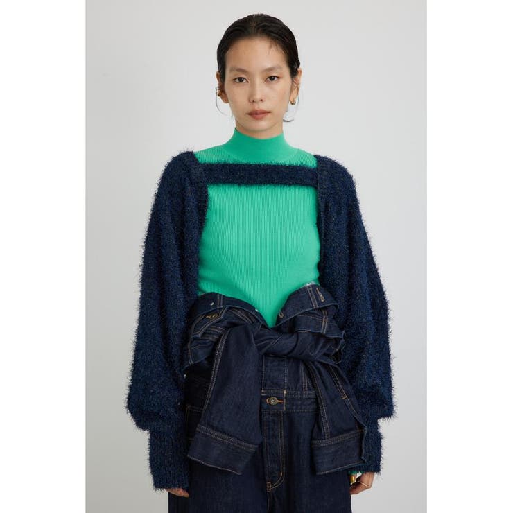 ショートボレロレイヤードセットニット | AZUL BY MOUSSY | 詳細画像24 