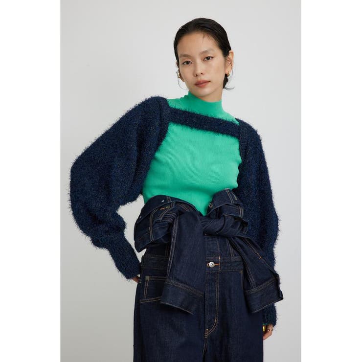 ショートボレロレイヤードセットニット | AZUL BY MOUSSY | 詳細画像21 