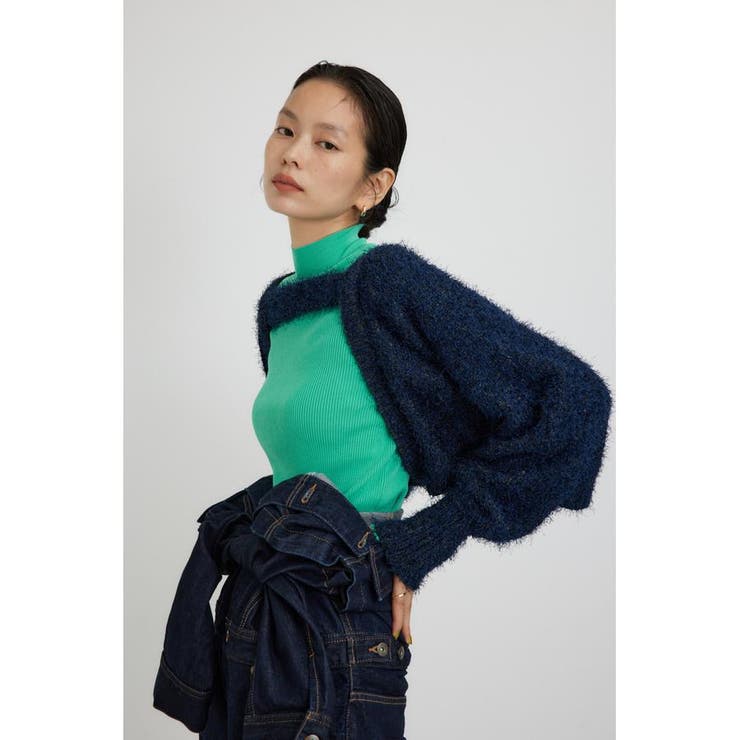 ショートボレロレイヤードセットニット | AZUL BY MOUSSY | 詳細画像22 