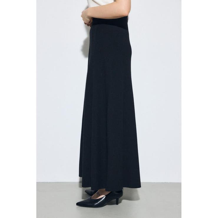 フレアニットロングスカート | AZUL BY MOUSSY | 詳細画像4 