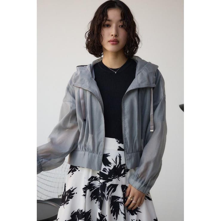 シアーフーディーブルゾン[品番：AZLW0023226]｜AZUL BY MOUSSY