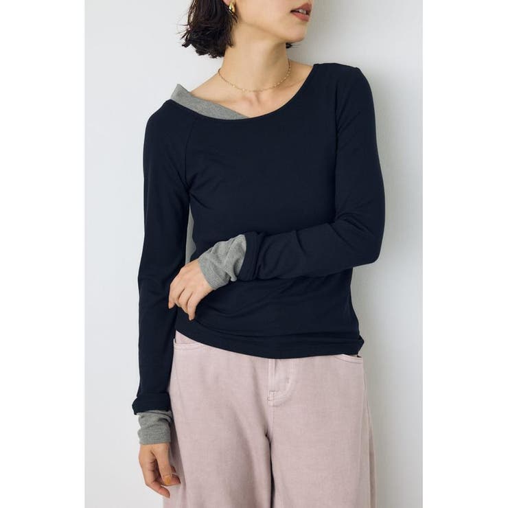 バイカラー長袖トップス | AZUL BY MOUSSY | 詳細画像11 