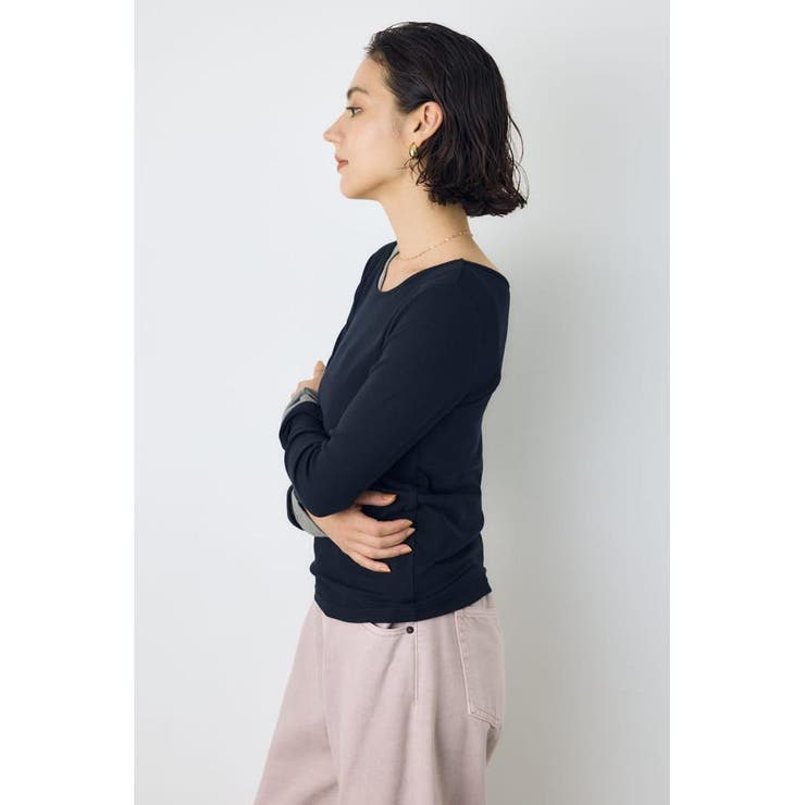 バイカラー長袖トップス | AZUL BY MOUSSY | 詳細画像12 