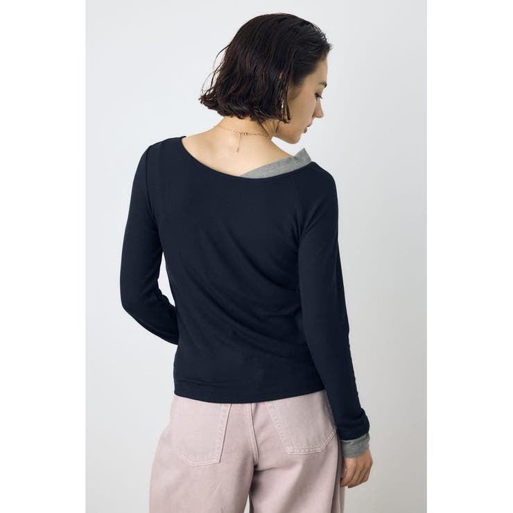 バイカラー長袖トップス | AZUL BY MOUSSY | 詳細画像13 