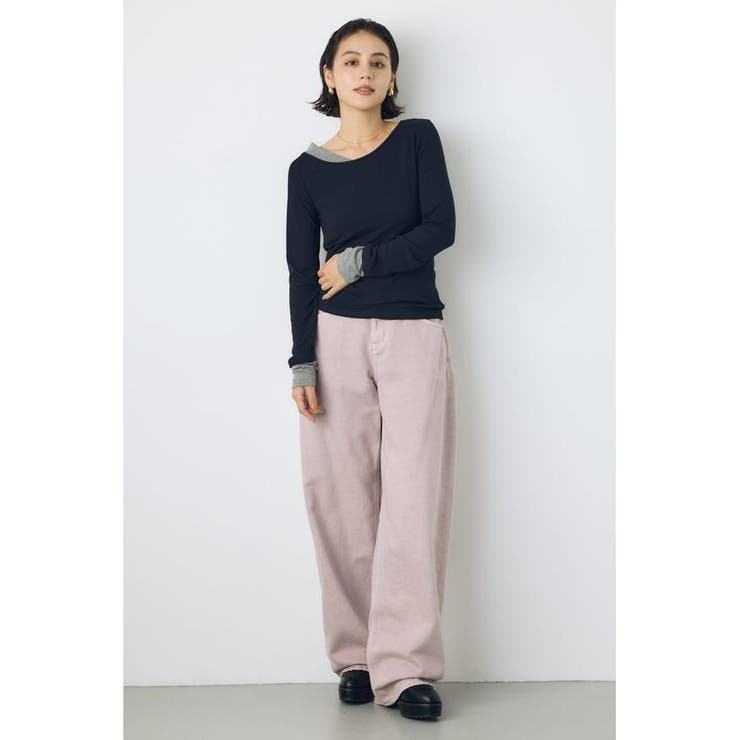 バイカラー長袖トップス | AZUL BY MOUSSY | 詳細画像14 