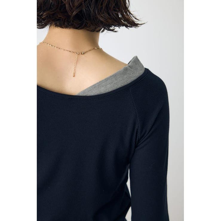 バイカラー長袖トップス | AZUL BY MOUSSY | 詳細画像16 