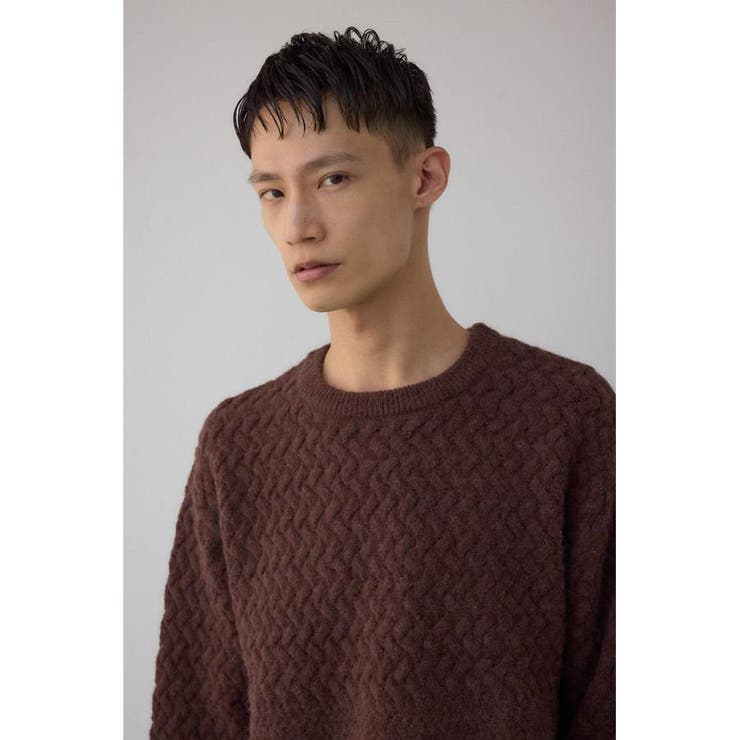 バスケット編み切り替えニットトップス | AZUL BY MOUSSY | 詳細画像24 