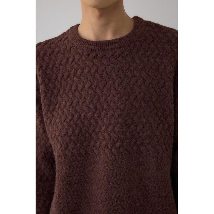 バスケット編み切り替えニットトップス | AZUL BY MOUSSY | 詳細画像30 