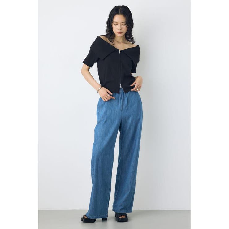 ダブルジップオフショルトップス | AZUL BY MOUSSY | 詳細画像15 