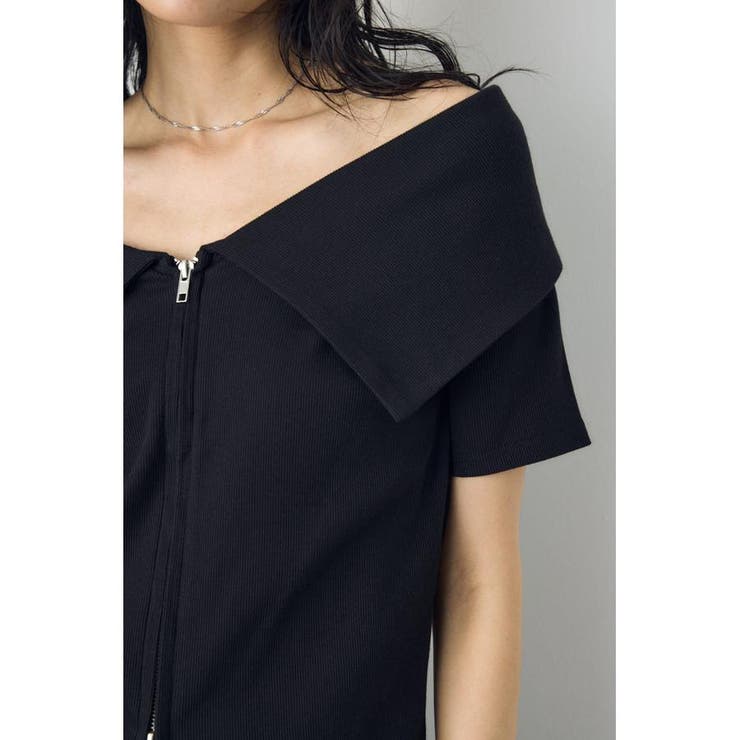 ダブルジップオフショルトップス | AZUL BY MOUSSY | 詳細画像16 