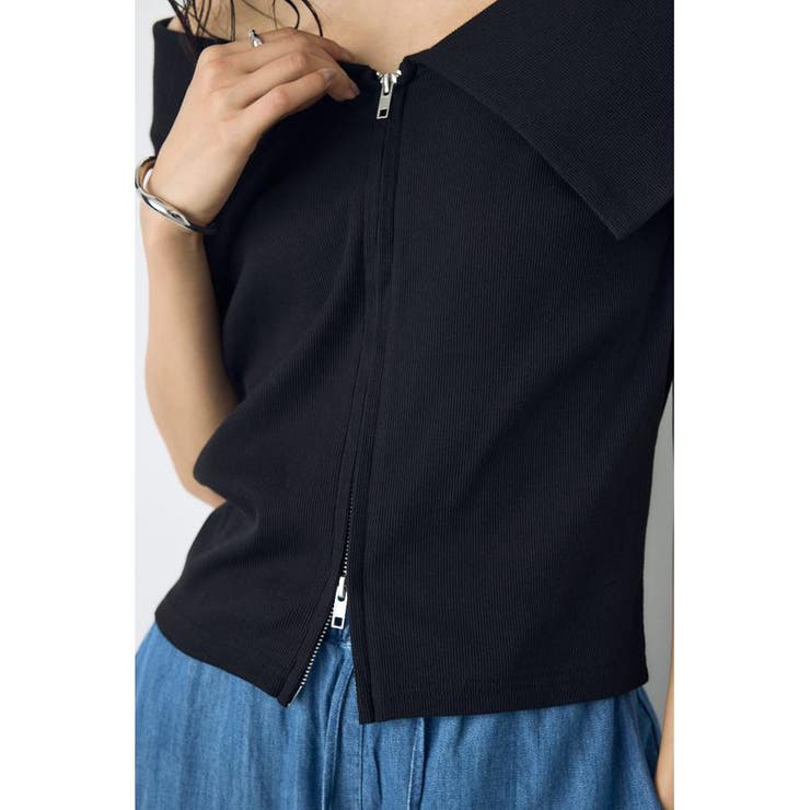 ダブルジップオフショルトップス | AZUL BY MOUSSY | 詳細画像17 