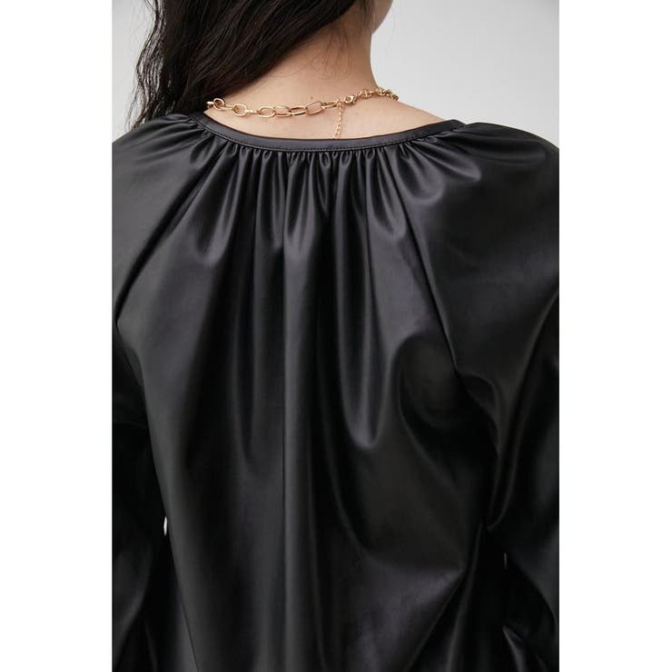 GATHER DESIGN FAUX LEATHER BL | AZUL BY MOUSSY | 詳細画像7 