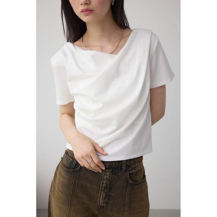 WHT | 2WAYドレープスムーストップス | AZUL BY MOUSSY