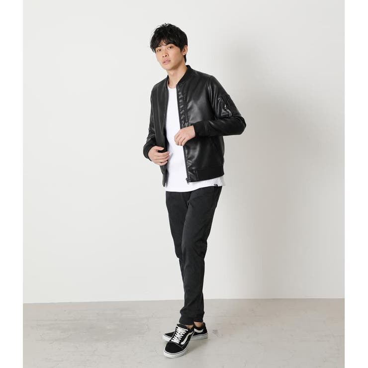 ECO LEATHER MA-1 | AZUL BY MOUSSY | 詳細画像4 