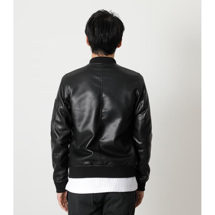 ECO LEATHER MA-1[品番：AZLW0018240]｜AZUL BY MOUSSY