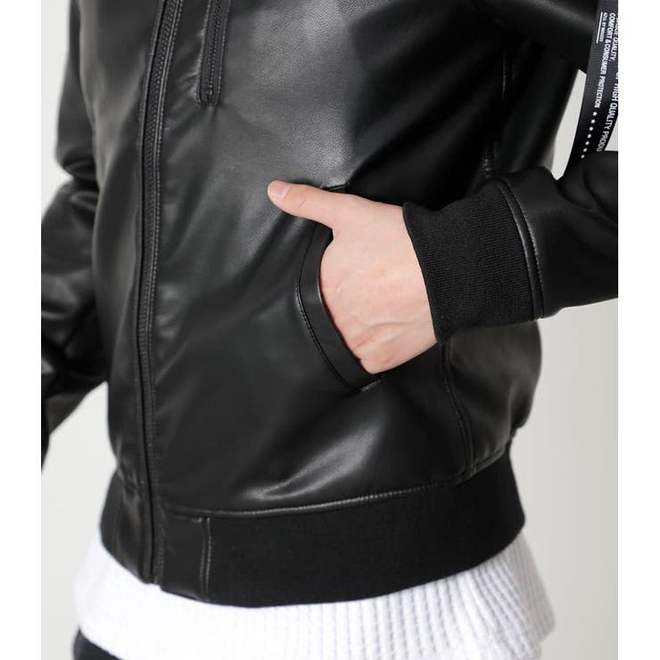 ECO LEATHER MA-1 | AZUL BY MOUSSY | 詳細画像10 