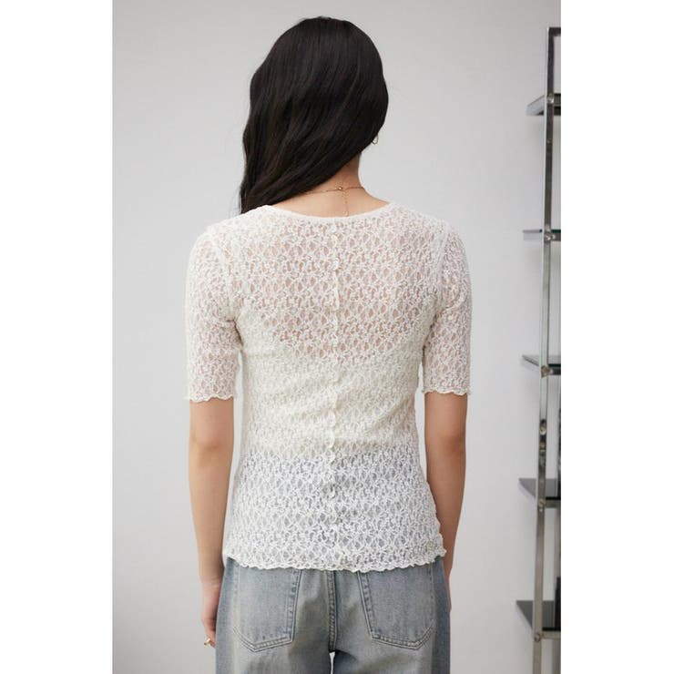 カットレース半袖トップス[品番：AZLW0022071]｜AZUL BY MOUSSY