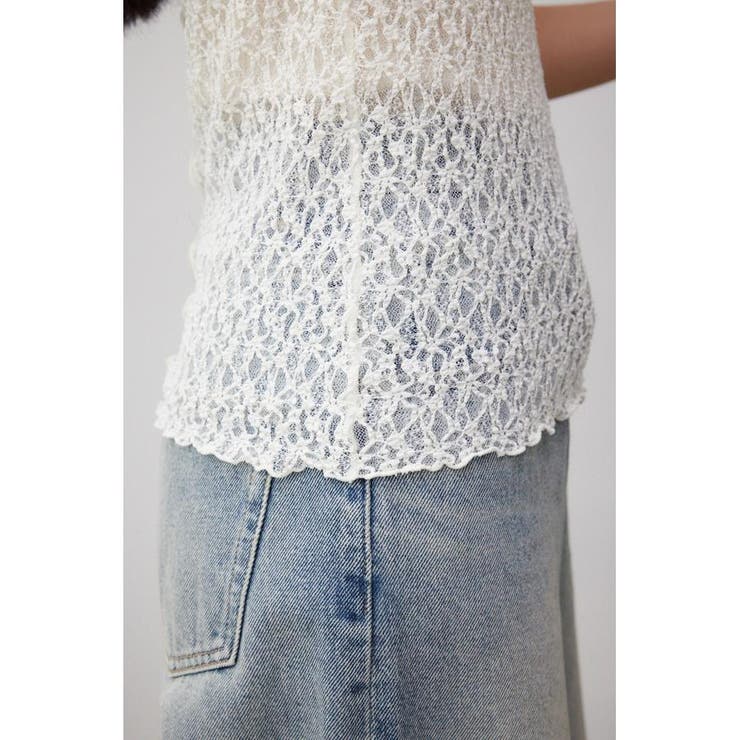カットレース半袖トップス[品番：AZLW0022071]｜AZUL BY MOUSSY