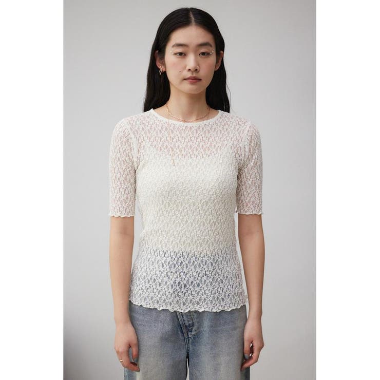 カットレース半袖トップス[品番：AZLW0022071]｜AZUL BY MOUSSY