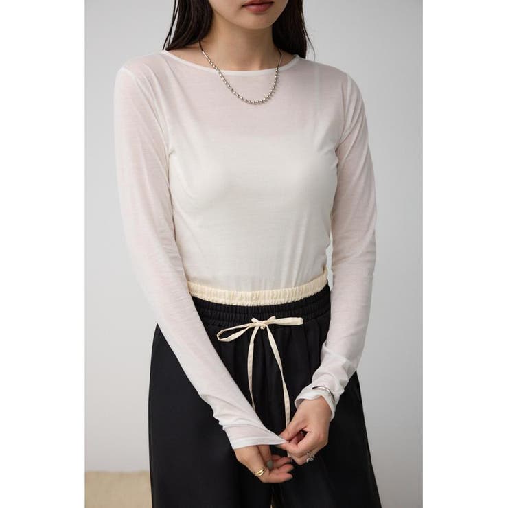 WHT | ベーシックシアーカットソー | AZUL BY MOUSSY