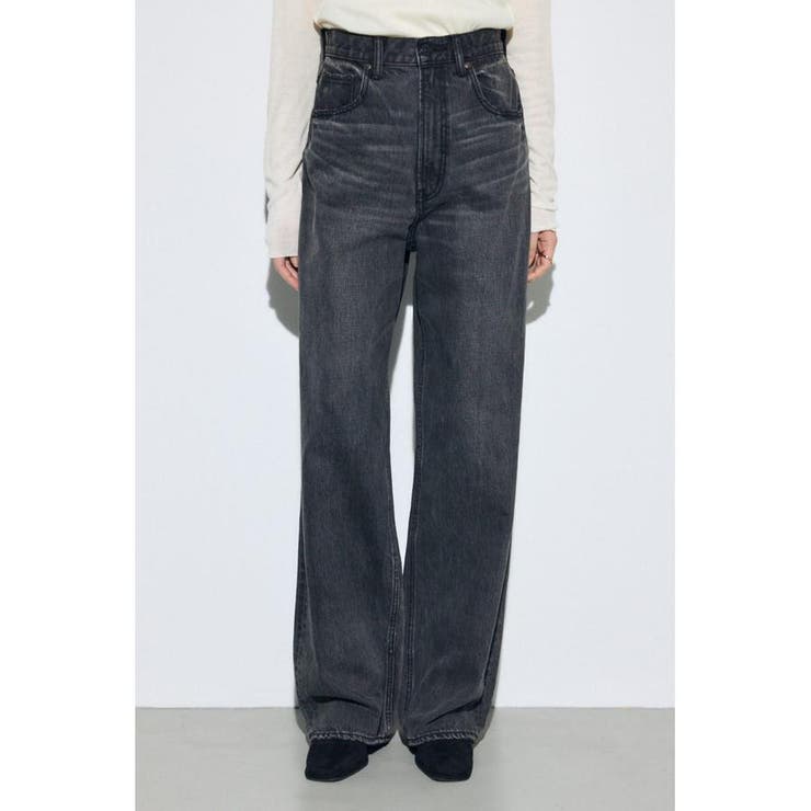L/BLK1 | AZUL DENIM ハイウエストワイドデニム | AZUL BY MOUSSY