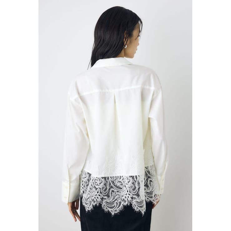 レースドッキングシャツ | AZUL BY MOUSSY | 詳細画像3 