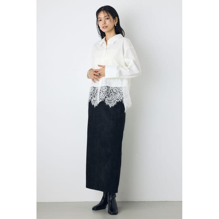 レースドッキングシャツ | AZUL BY MOUSSY | 詳細画像4 